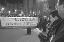 Manifestació davant l'Ajuntament